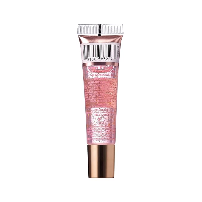 Ruby Kisses 24K Gold Oil Lip Gloss (3 Count, Rose Gold)