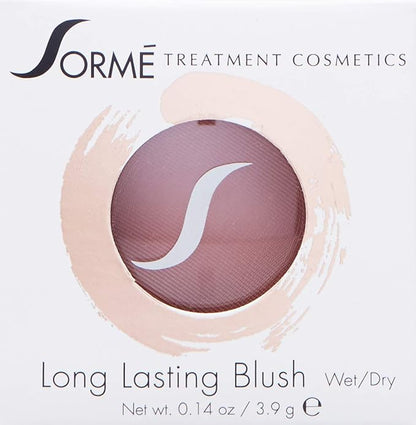 Sorme Cosmetics Long Lasting Blush, Wild Rose, 0.14