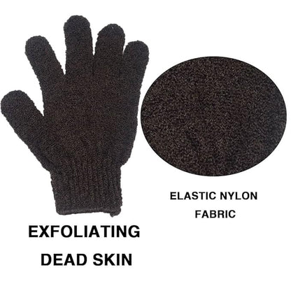 4 Pack Self Tanning Mitt Applicator Kit, with Self Tanner Mitt, Self Tan Back Applicator, Exfoliating Glove, Flat Top Face Tanner Brush, Tan mit for Self Sunless Tanner (brown)