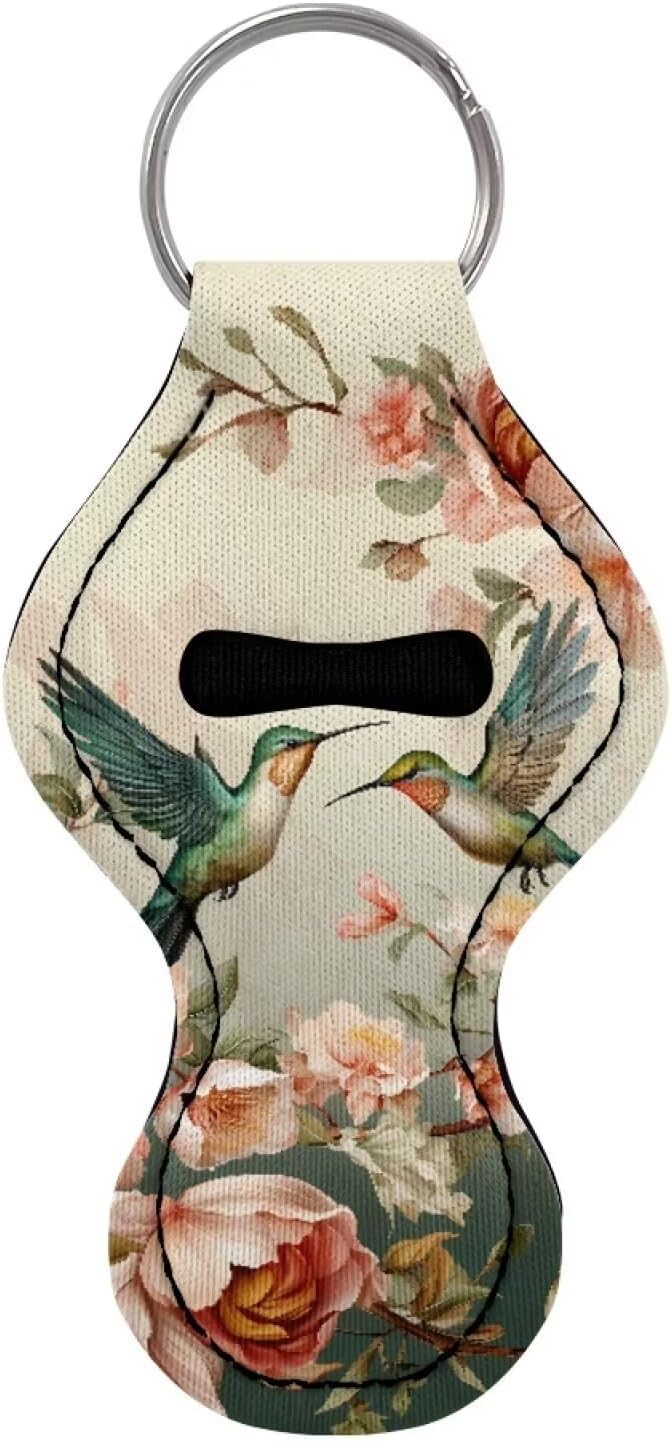 Chapstick Holder Keychain for Lipstick Lip Girls