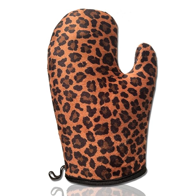 Bronzing Mitt | Streak-Free Applicator for At Home Self Tanning | Sunless Leopard Glove | 1 pack