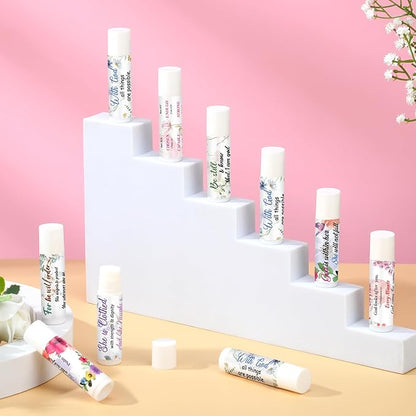 50 Pack Lip Balm Religious Floral