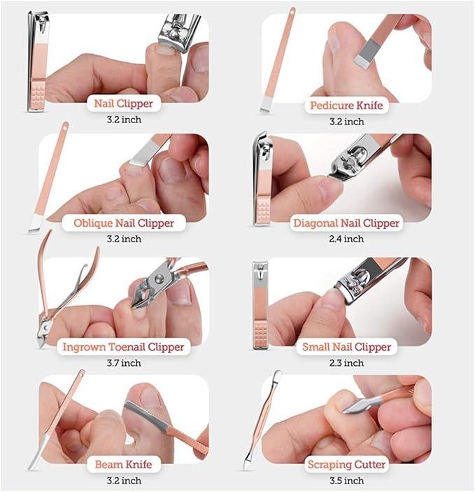 Manicure set - luxurious leather