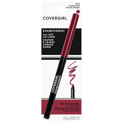 COVERGIRL Exhibitionist Lip Liner, Garnet Red 225, 0.012 Ounce
