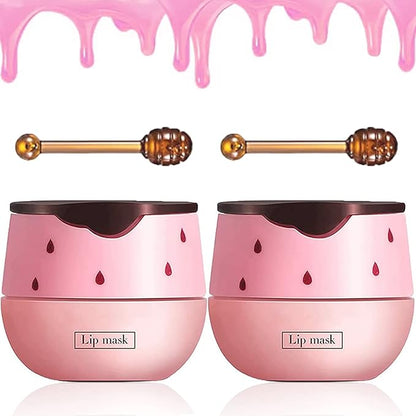 2PCS Bee Lip Balm Honey Lip Exfoliator