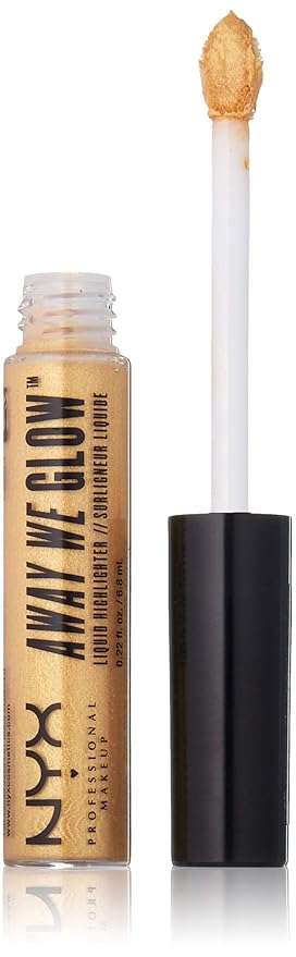 NYX Professional Makeup Away We Glow Liquid Highlighter, Fluid Ounce