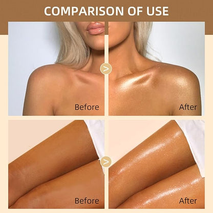 Moisturizing Body Luminizers 5 Colors Smooth and Shimmer Bronze Gold) 40ml