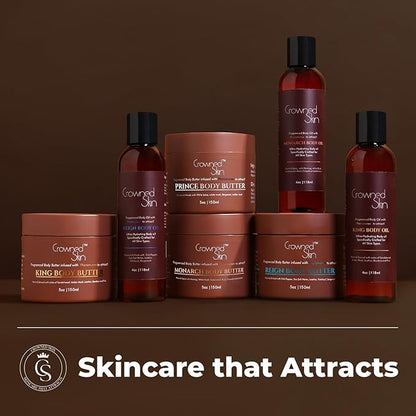 King, Reign, and Monarch Cologned Body Oil Bundle | Sensual, Nautical, & Spicy Scents | Infused with Organic Shea & Mango Butters | Moisturizing Formula with All-Day Fragrance