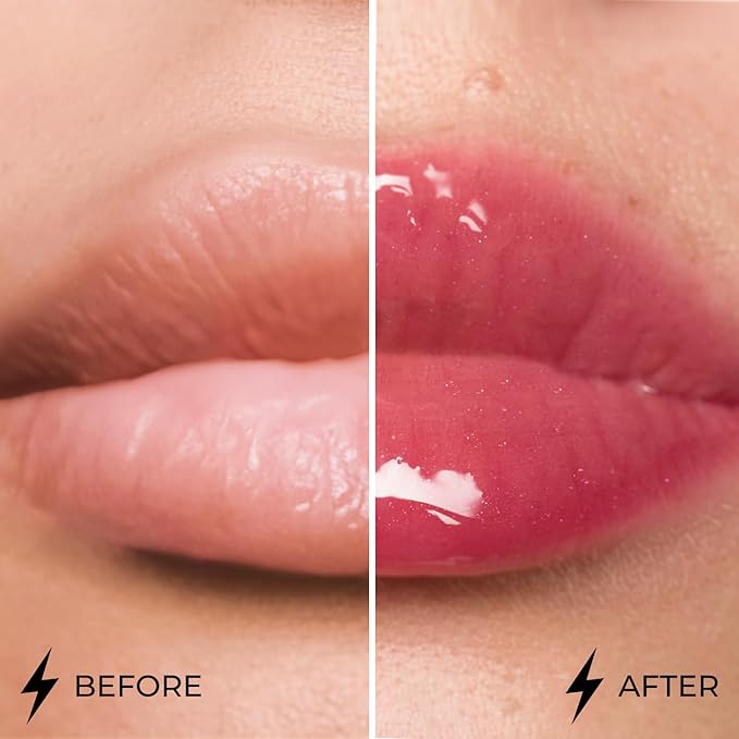 Lamel Dazzle Glow Crystal Clear Lip Gloss - Hydrating Lip Gloss - Non Sticky Lip Gloss - Colored Lip Gloss - Lip Gloss Color - Mini Lip Gloss - Moisturizing Lip Gloss - №407 Provocative
