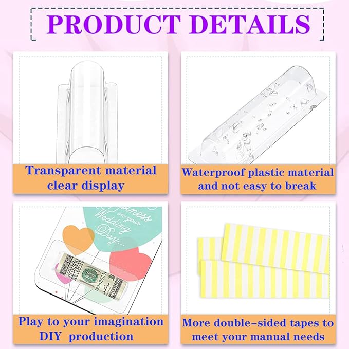 WESAPPINC Clear Chapstick Pouch Plastic Lip