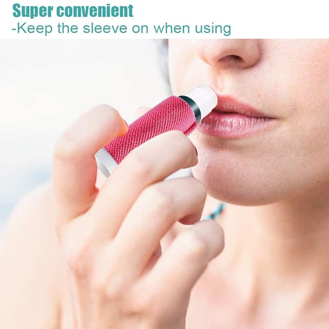 WK IEASON - Lip Balm Holder Keychain Clip (Beige/green/yellow/black/rose)