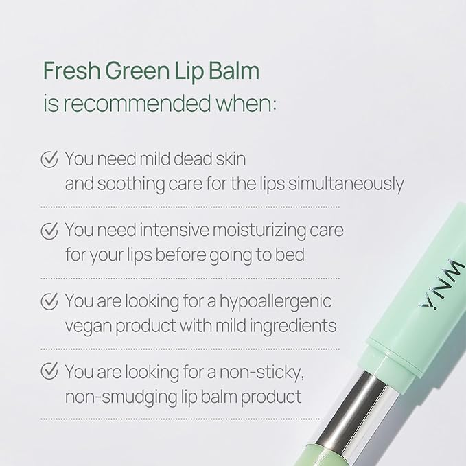YNM Fresh Green Lip Balm 4g, Centella