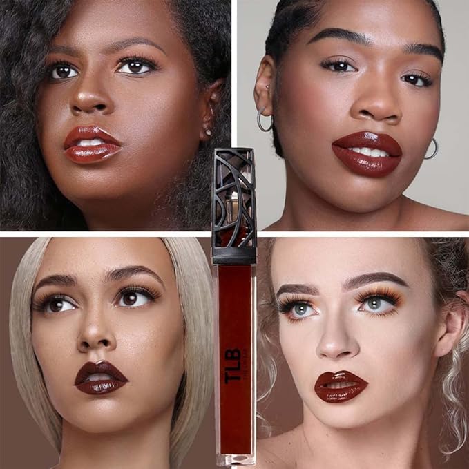 The Lip Bar Vegan Non-Sticky Lip Gloss, with Hydrating Shea Butter for a Lightweight, High Shine Finish, Heart Breaker - Milk Chocolate Opaque