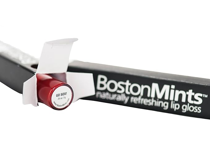 Go Sox! Lip Gloss (.25oz) - Naturally Refreshing Vegan Lip Gloss with Aloe and Vitamins C & E, Spearmint Extract