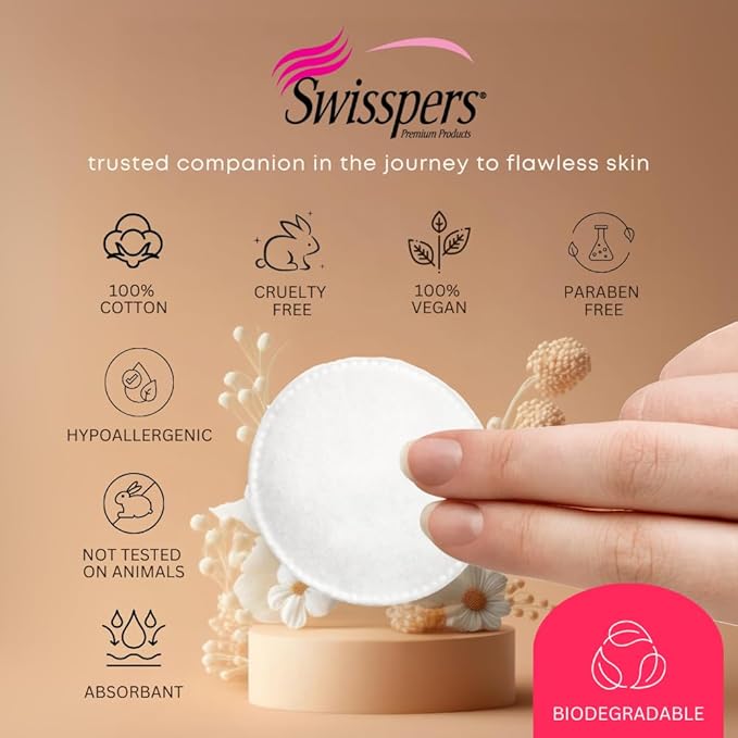 Swisspers premium cotton rounds ??100