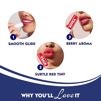 Nivea Lip Care Fruity Shine Strawberry, 4.8g 4.8g