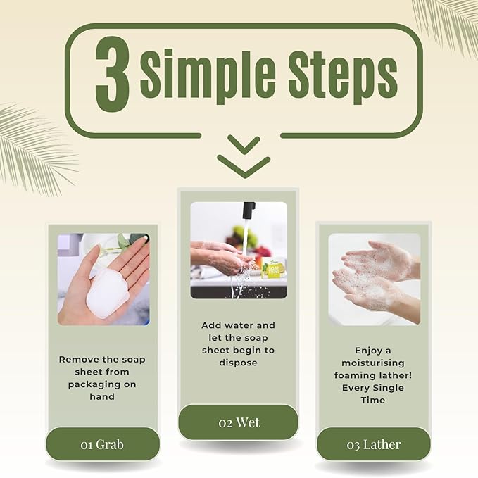 400 Sheets Paper Soap Strips For