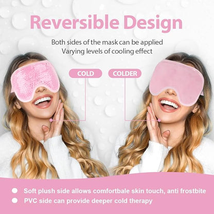 NEWGO Bundle of Cold Eye Mask and Ankle Ice Wrap