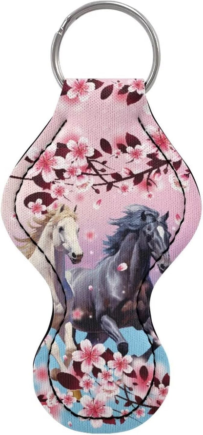 Chapstick Holder Keychain for Lipstick Lip Girls