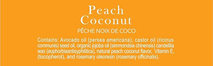 Peach Coconut Lip Balm Collection, Vegan Lips,