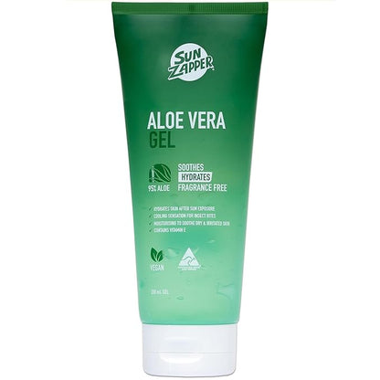 Sun Zapper Aloe Vera Gel - After Sun - Hydrates Skin After Sun Exposure After-Sun Care 200ml