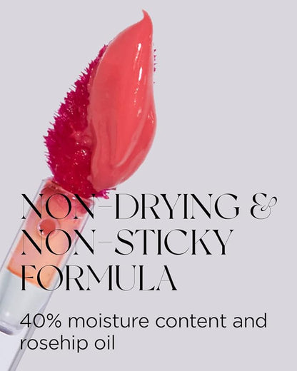 Non-Section Glowy Tint – 106 READY POSITION – Glass Lasting Transparent & Flexible Lip Makeup - Moisturizing Lip Stain for Glossy Finish – Buildable Lipstick for Fuller Looking Lip, 0.18 fl.oz.