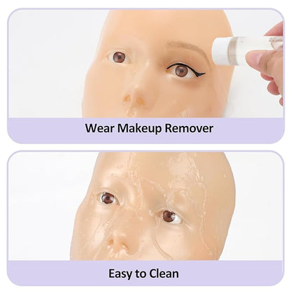 Makeup Practice Face, 2024 Upgrade 5D Makeup Mannequin