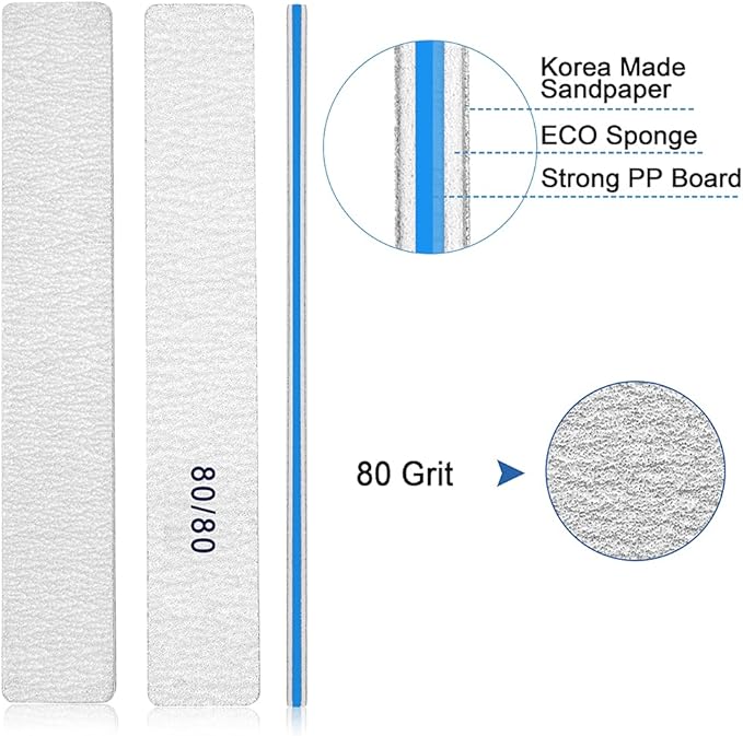 Nail file for acrylic nails
