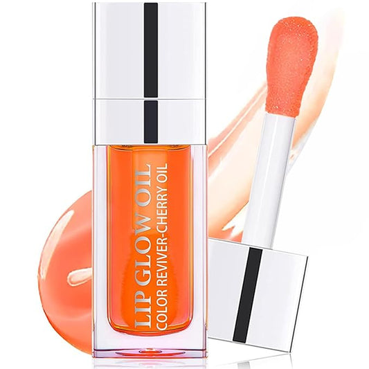 Plumping Lip Oil, Moisturizing Lip Glow Coral