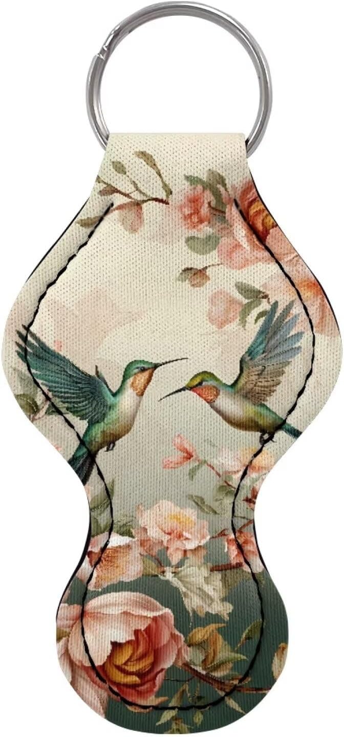 Chapstick Holder Keychain for Lipstick Lip Girls