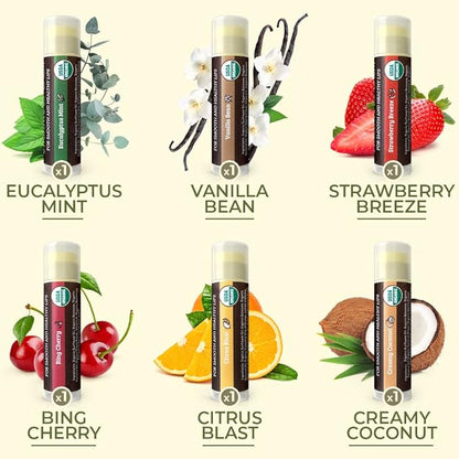 USDA Organic Lip Balm 6-Pack by
