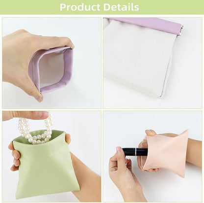 4 pcs cosmetic bag snap