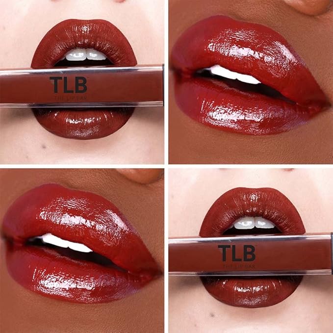 The Lip Bar Vegan Non-Sticky Lip Gloss, with Hydrating Shea Butter for a Lightweight, High Shine Finish, Heart Breaker - Milk Chocolate Opaque