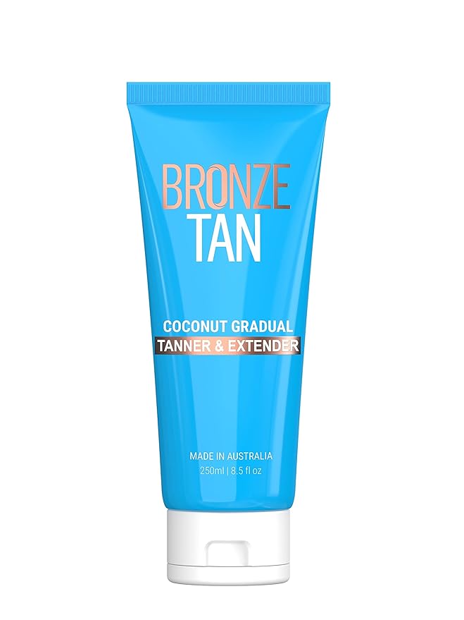 Bronze Tan Gradual Self Tanner Lotion & Tan Extender - Coconut Scented - Aloe Vera & Vitamin E Enriched - Streak-Free Nourishing Sunless Tanning Lotion (200ml)