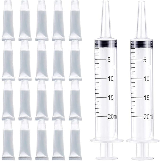 20Pcs Empty Refillable 10ml Mini Clear Lip Gloss 10ml