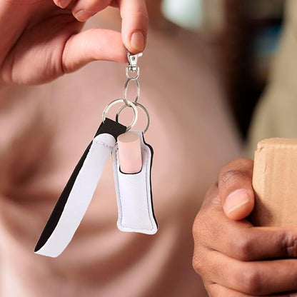 4 Pcs Keychain Chapstick Holder, Lipgloss Girls