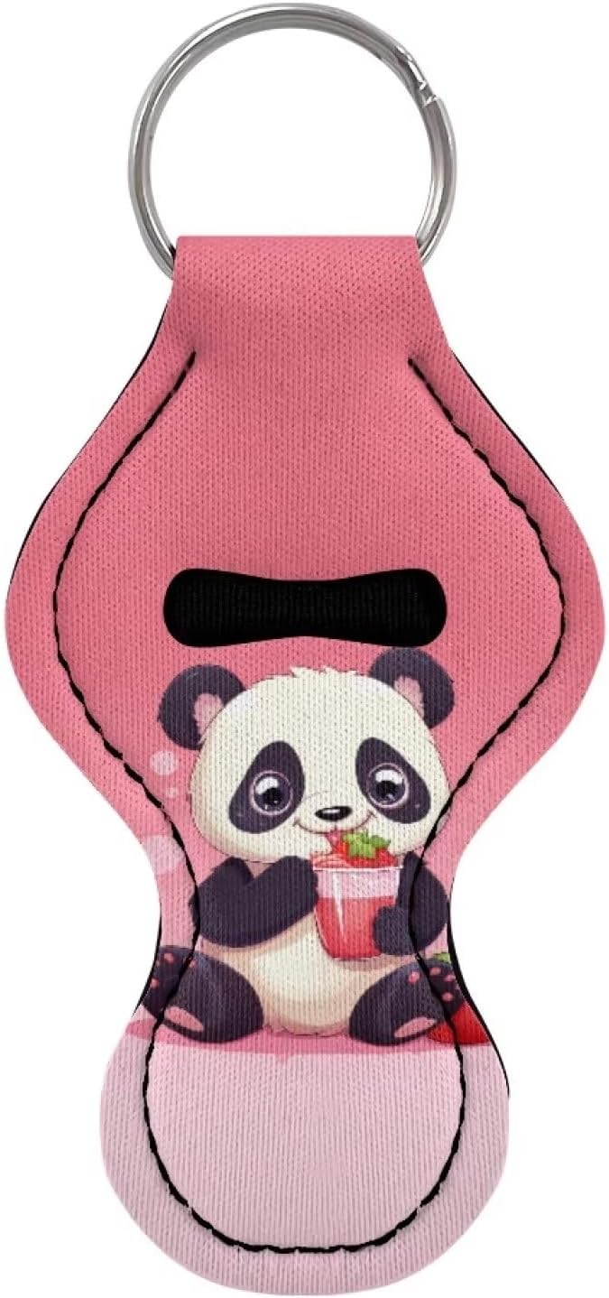 Chapstick Holder Keychain for Lipstick Lip Girls