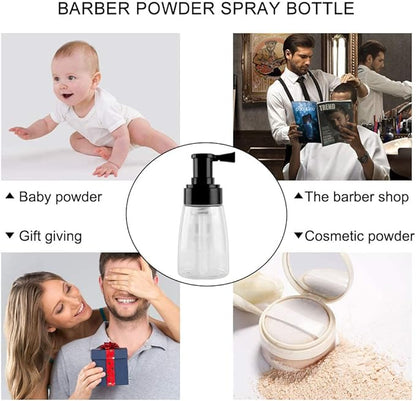 Barber Powder Bottle Spray - for Applying Talc Home, Beauty
