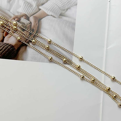 Layered Teardrop Pendant Necklace Teardrop Natural Stone Necklace