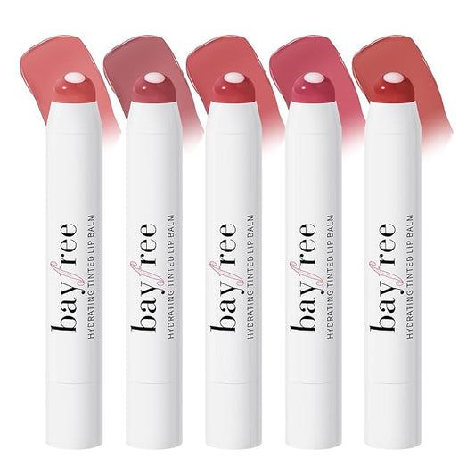 Tinted Lip Balm Plumper Set, Glossy,
