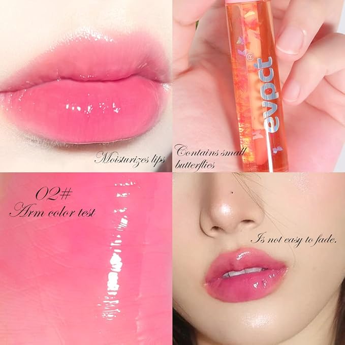 evpct 3Pcs Clear Color Changing PH Tinted Lip Changing