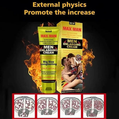 Men's Massage Cream,Men Massage Oil for Sex, Hotiary Erotic Massage Essential Oil Penis Becomes Longer Thicker Enhancement Men Energy for Care Delay Performance Boost Strength (Golden)