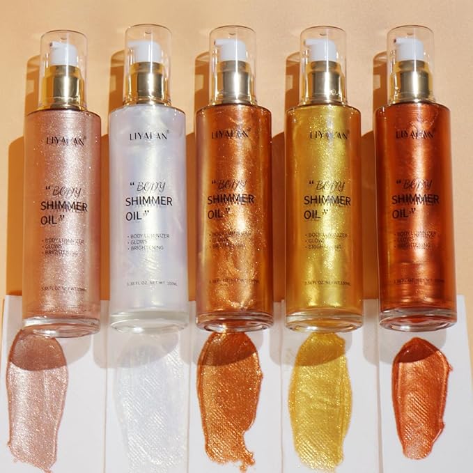 Liyalan Shimmer Body Oil Bronze Gold