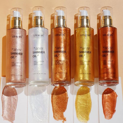 Liyalan Shimmer Body Oil Bronze Gold
