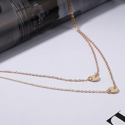 Boho Layered Sequins Pendant Necklace Coin
