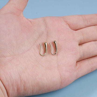 Vintage Water Drop Earrings Gold Teardrop