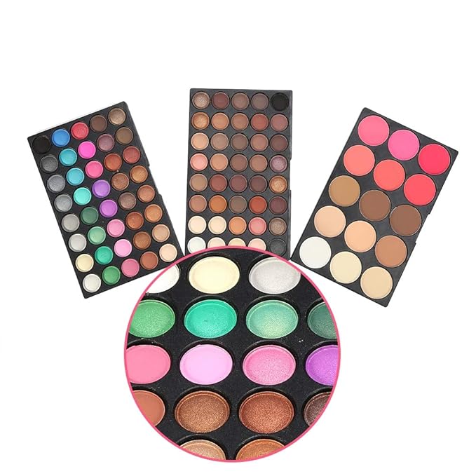 80 Colors Professional Eyeshadow Palette +15 Colors Blusher