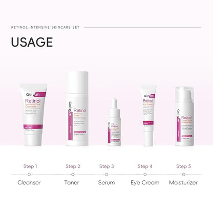 Retinol Skin Care Set, 5 In 1 Skincare Gift with Retinol Serum, Moisturizer, Eye Cream, Cleanser, Toner, Anti Aging Skincare Kit for Women, Mother Day Gifts