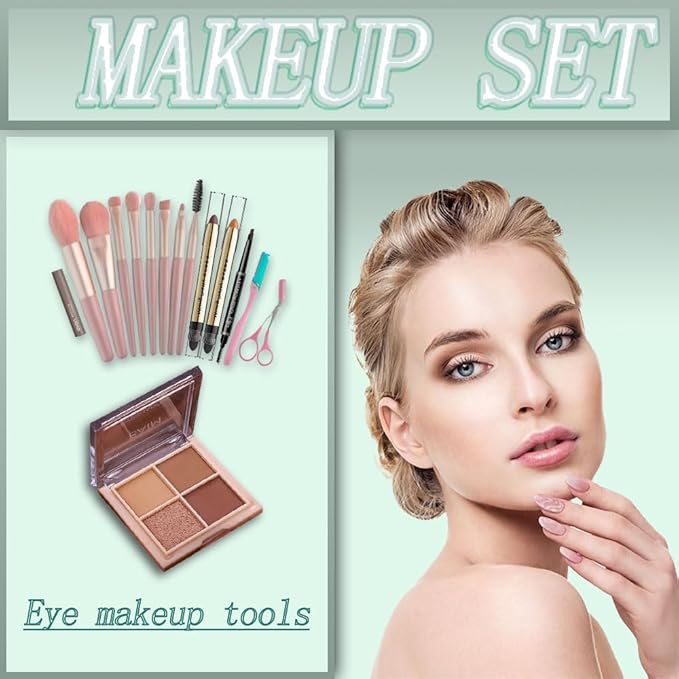 All-In-One And Portable Beginner Makeup Kit, Including Mascara,