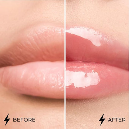 Lamel Dazzle Glow Crystal Clear Lip Gloss - Hydrating Lip Gloss - Non Sticky Lip Gloss - Colored Lip Gloss - Lip Gloss Color - Mini Lip Gloss - Moisturizing Lip Gloss - №402 Soulmate